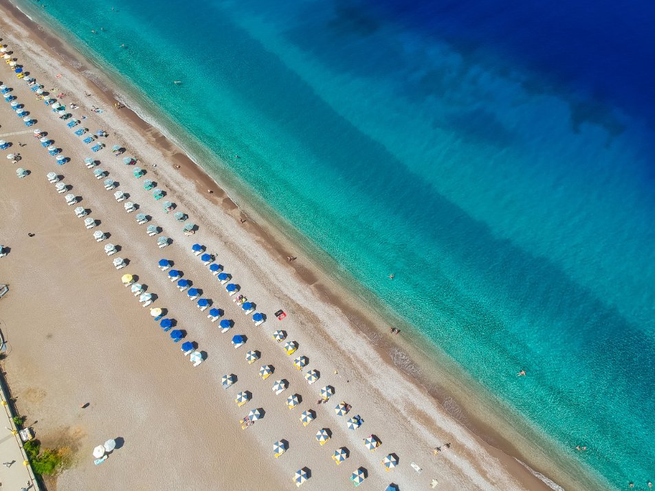Beste strand Rhodos-Stad Elli Beach