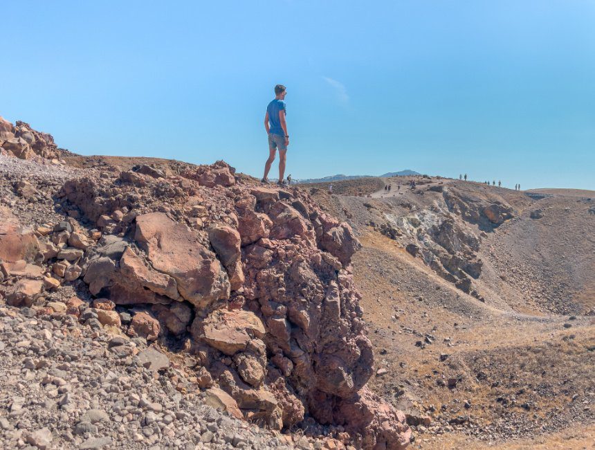 Nea Kameni vulkaaneiland Santorini