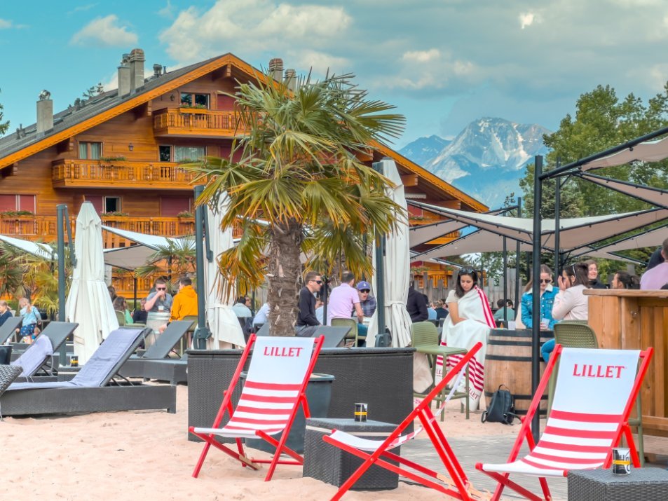 Beach club Crans Montana
